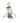 Smallstuff - Aktivitetskanin med bamse overalls, hvid/beige