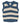 Müsli - Stribet strik vest, navy
