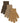 Mikk-Line - 3-pak magic-handsker, brun/beige/gul