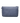 Rosemunde - RBAndora - Mittelgroße Clutch mit Schulterriemen, blau/silber