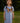 Danefae DYR - Dyrloud - Gestreiftes Kleid mit einem Schmetterling in Blau und Lila