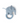 Smallstuff - Rangle "elefant" med silikonering, light blue