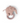 Smallstuff - Rangle "elefant" med silikonering, rosa